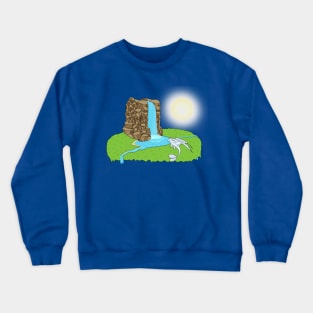 Light Fury at Waterfall Crewneck Sweatshirt